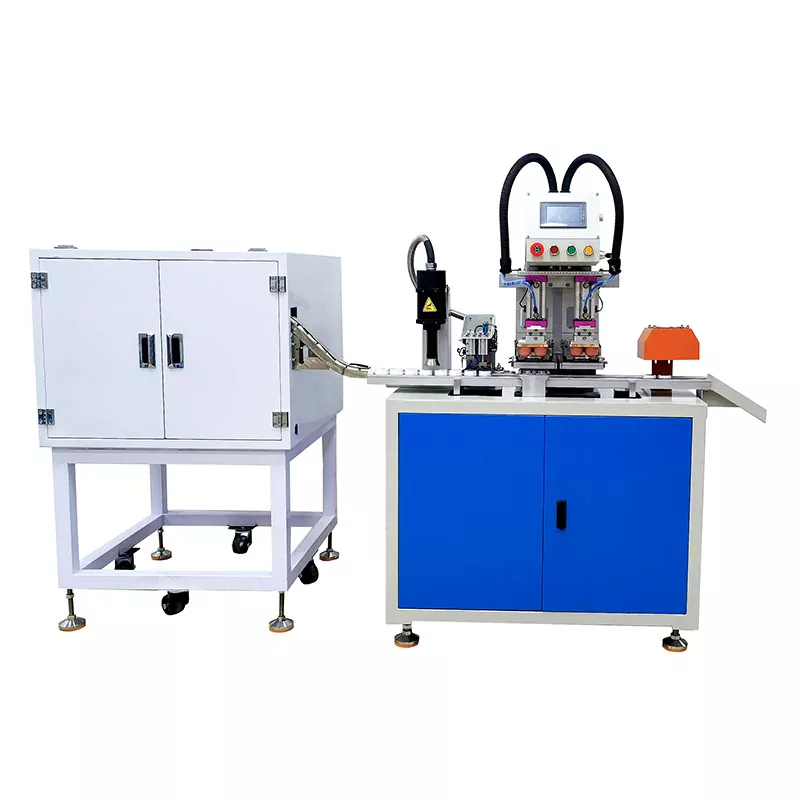 2-Farben-Tampondrucker für Flaschenverschlüsse mit Plasmabehandlung